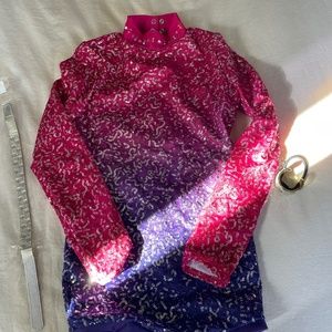 Girls Pink and Purple Ombre Jazz Costume